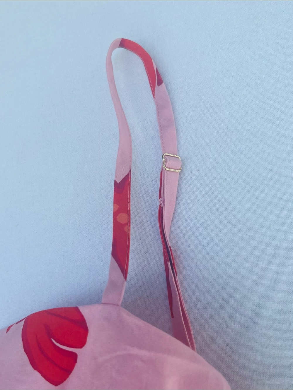 J.Crew Red Crab Lobster Starfish Design Tie-Back Strappy Summer Pink Top Size 14 - Picture 5 of 15